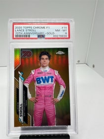 Lance Stroll Rookie 70th gold F1 PSA 8