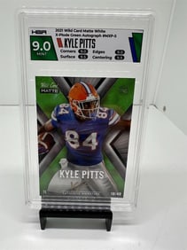Kyle Pitts Falcons Rookie Auto #d /40 HGA 9