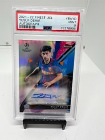 Yusuf Demir Rookie Auto Pop 5 PSA 9
