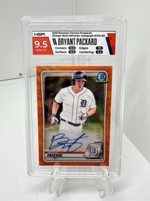 Bryant Packard prospect Tigers auto #d /25 HGA 9.5