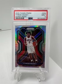 Tyrese Maxey rookie hyper PSA 9 76ers
