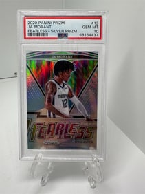 Ja Morant Silver Prizm Grizzlies PSA 10