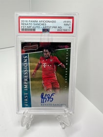 Renato Sanches Auto #d /75 PSA 9 Pop 1