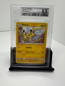 Pikachu Burning Shadows BGS 8.5 Pop 5
