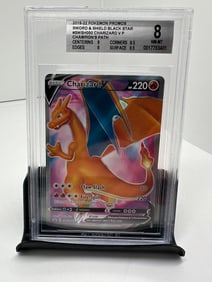 Charizard V black star promo BGS 8