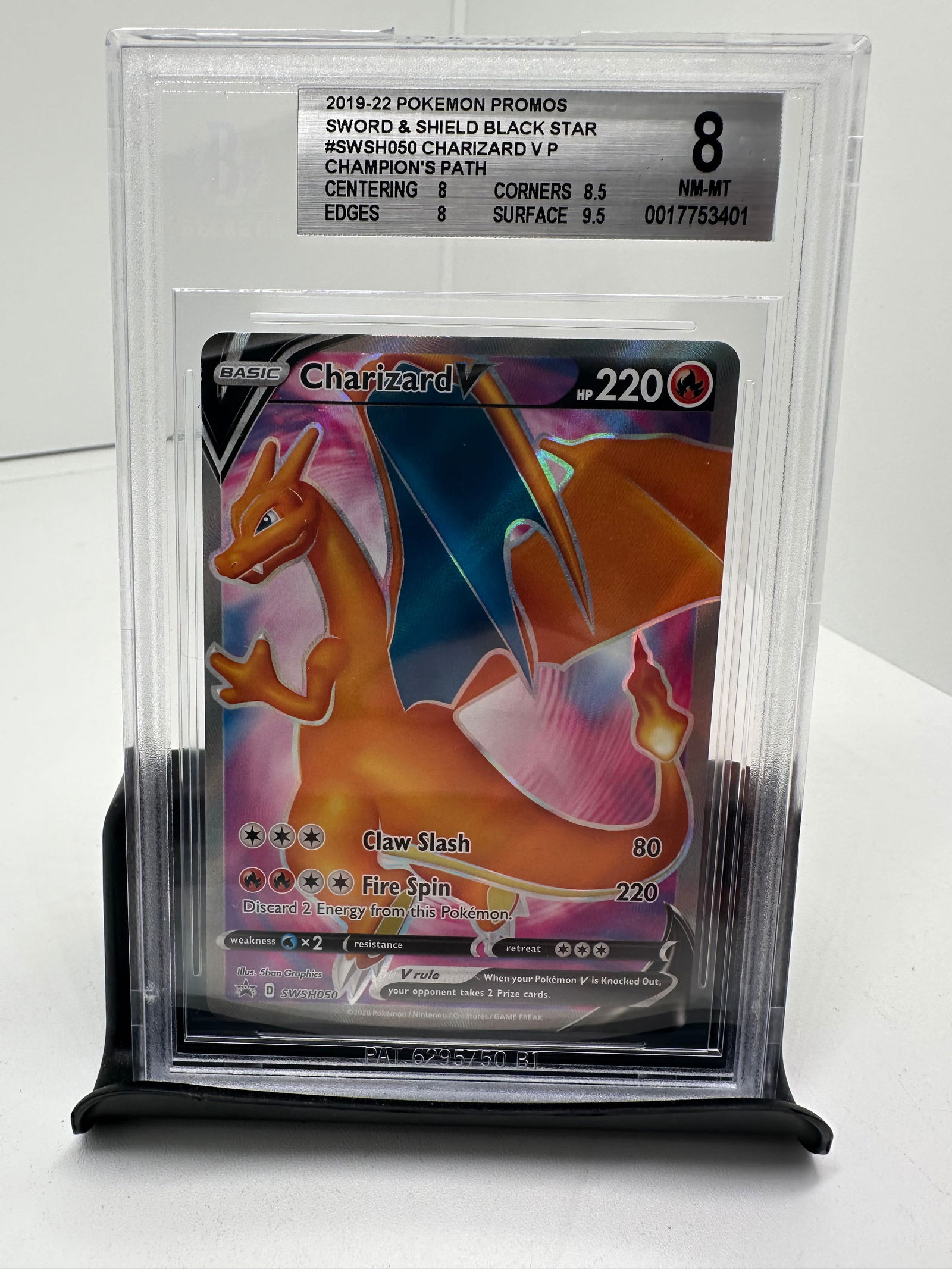 Shining Charizard V Champions Path 79/73 Black Foil Version