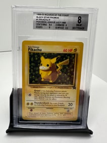 Pikachu black star promo BGS 8