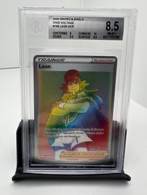 Leon Rainbow Secret Rare Pokemon Pop 11 BGS 8.5