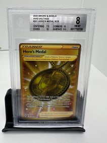 Hero's Medal gold secret rare BGS 8
