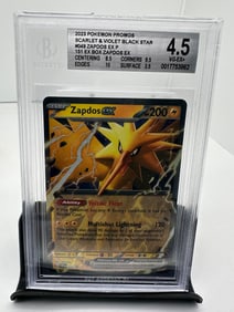 Zapdos EX black star promo Pop 1 BGS 4.5