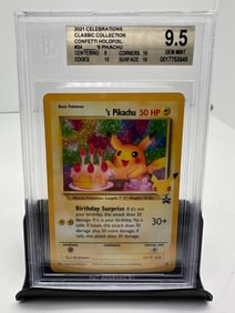 Birthday Pikachu celebrations BGS 9.5