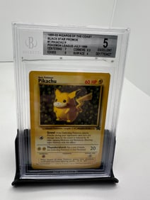 Pikachu black star promo League July 1999 BGS 5