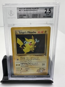 Lt. Surge's Pikachu Pop 1 BGS 2.5