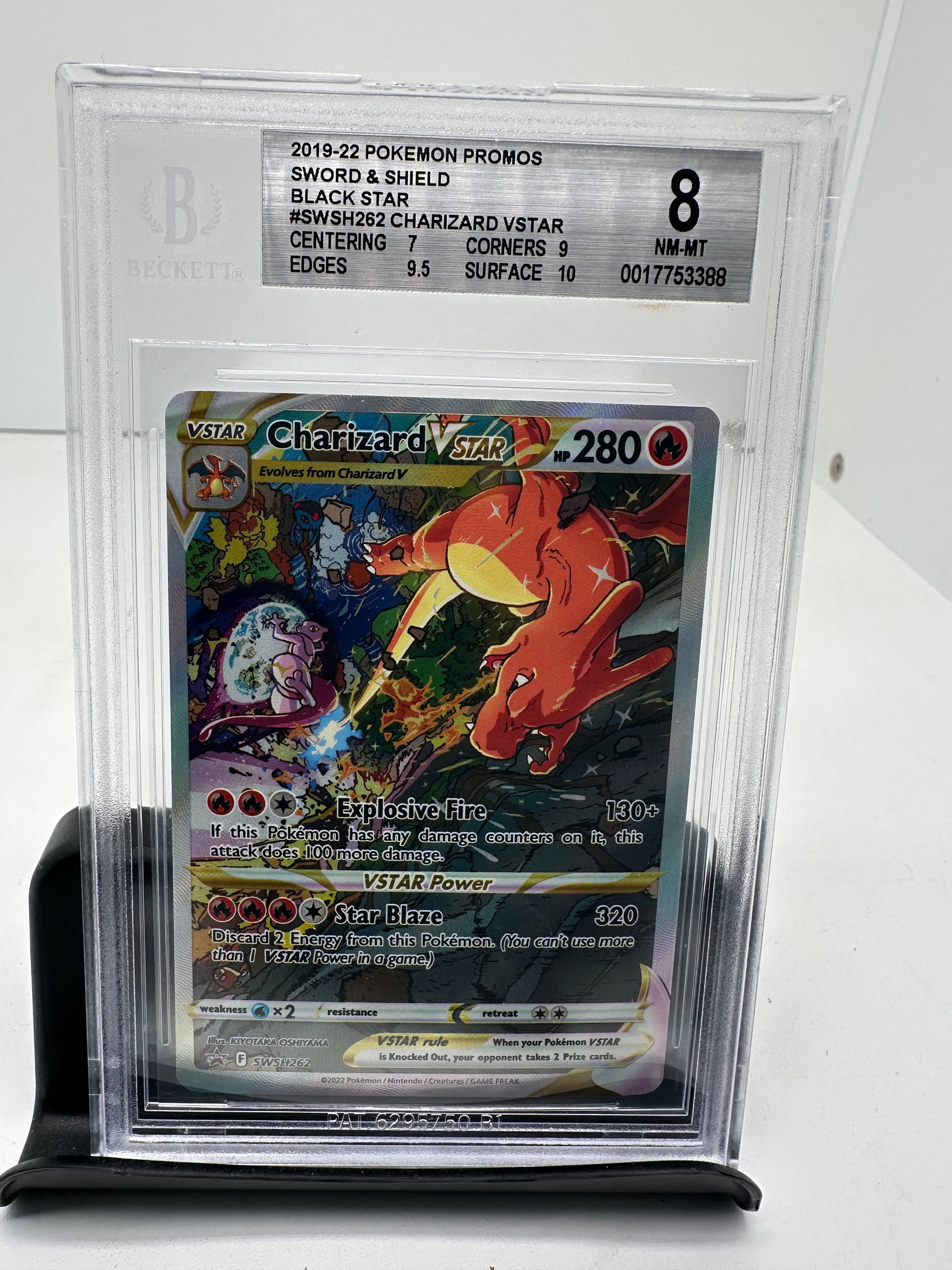 Charizard V star black star promo BGS 8 (1 of 2)