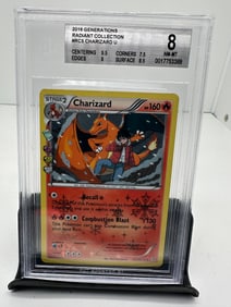 Charizard radiant collection Pop 20 BGS 8