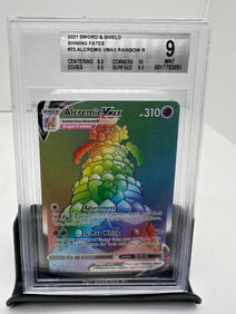 Alcremie Vmax rainbow secret rare Pop 12 BGS 9