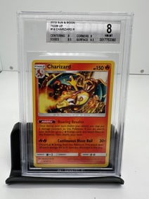 Charizard team up Pop 2 BGS 8