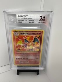 Charizard Reverse Foil Evolutions BGS 3.5 Pop 3