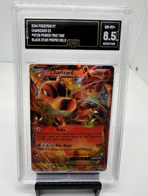 Charizard EX black star promo Power Trio GMA 8.5