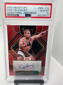Cain Velasquez Auto Red #d /99 PSA 10 Pop 5