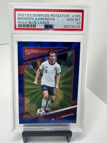 Brenden Aaronson Blue #d /49 PSA 10 Pop 4