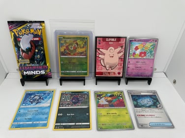 Unified Minds pack, Clefable, Grookey TCG Pokemon