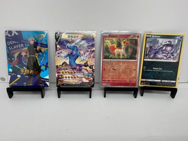 Thundurus V Foil, Demond Slayer Grimer TCG Pokemon
