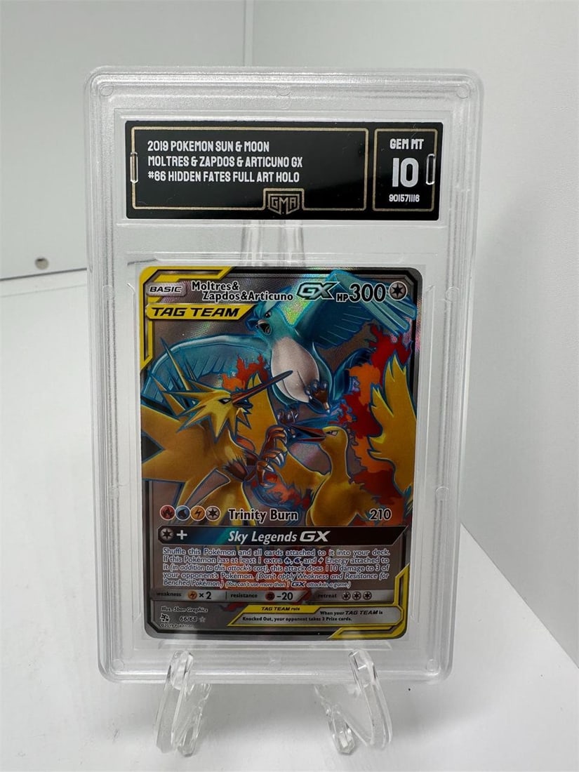 Moltres Zapdos Articuno GX Tag Team GMA 10 (1 of 2)