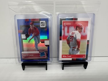 Mike Trout, Reid Detmers RC SP Angels MLB