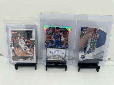 Luka Doncic, Tyrell Terry RC Auto silver Mavericks