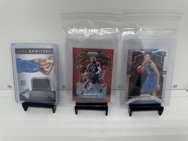 Dirk Nowitzki Mem game-used, Hardaway SP Mavs