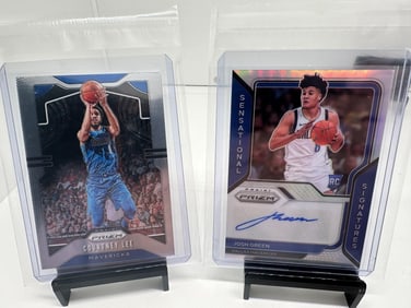 Josh Green RC Silver Auto, Lee Mavericks