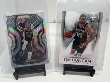 Tim Duncan, Trey Jones RC Silver Spurs