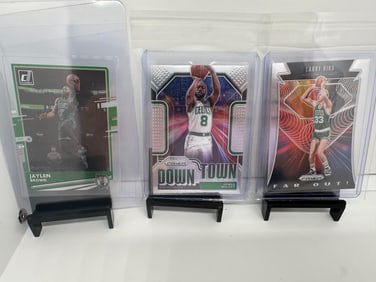Kemba Walker, Jaylen Brown, Larry Bird Celtics