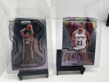 Tim Duncan, Devin Vassell Rookie Spurs