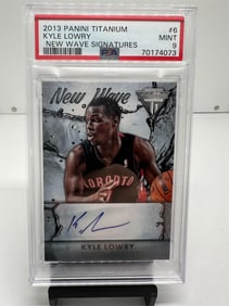 Kyle Lowry Auto 76ers Pop 3 PSA 9