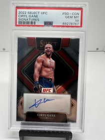 Ciryl Gane Auto UFC Pop 10 PSA 10