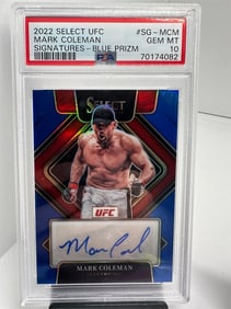 Mark Coleman auto #d /49 PSA 10 Pop 1