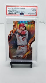 Mike Trout Heatwave Angels PSA 9