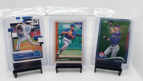 Rangers Alex Rios & Rodriguez AJ Alexy Rookie