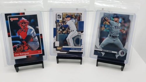 Rangers Corey Seager Ivan Rodriguez Brock Burke