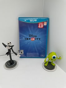 Disney Infinity 2.0 Wii U videogame with Jack Skellington & Mike Monster Inc. CIB