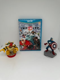 Disney Infinity Nintendo Wii U CIB + Captain Marvel & Bowser