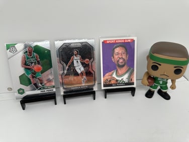 Paul Pierce Derrick White Bill Russell Isiah Thomas Funko Pop Celtics