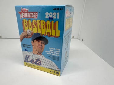 2021 MLB Topps Heritage Baseball BLASTER BOX - Factory Sealed Baseball