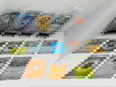 (12) TCG Pokemon Cursola V Electric Energy Perrin Waifu