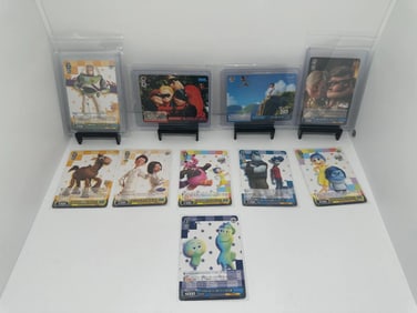 (10) Weiss Schwarz Pixar Toy Story, The Incredibles, Luca