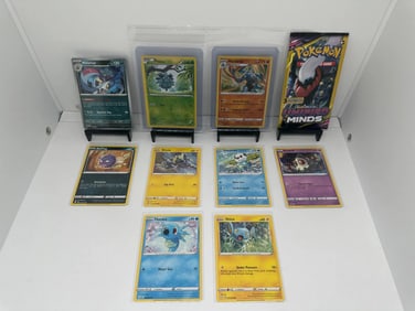 (10) TCG Pokemon Unified Minds pack, Machamp & Pineco