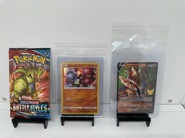 TCG Pokemon Battle Styles pack, Zamazenta V, Zygarde Holo