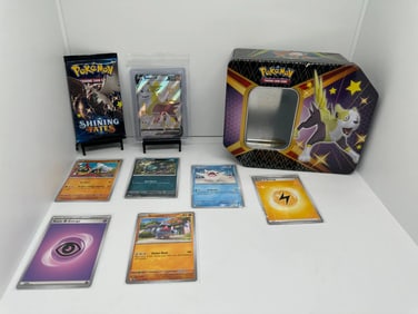 TCG Pokemon Boltund V black star & tin, Shining Fates pack